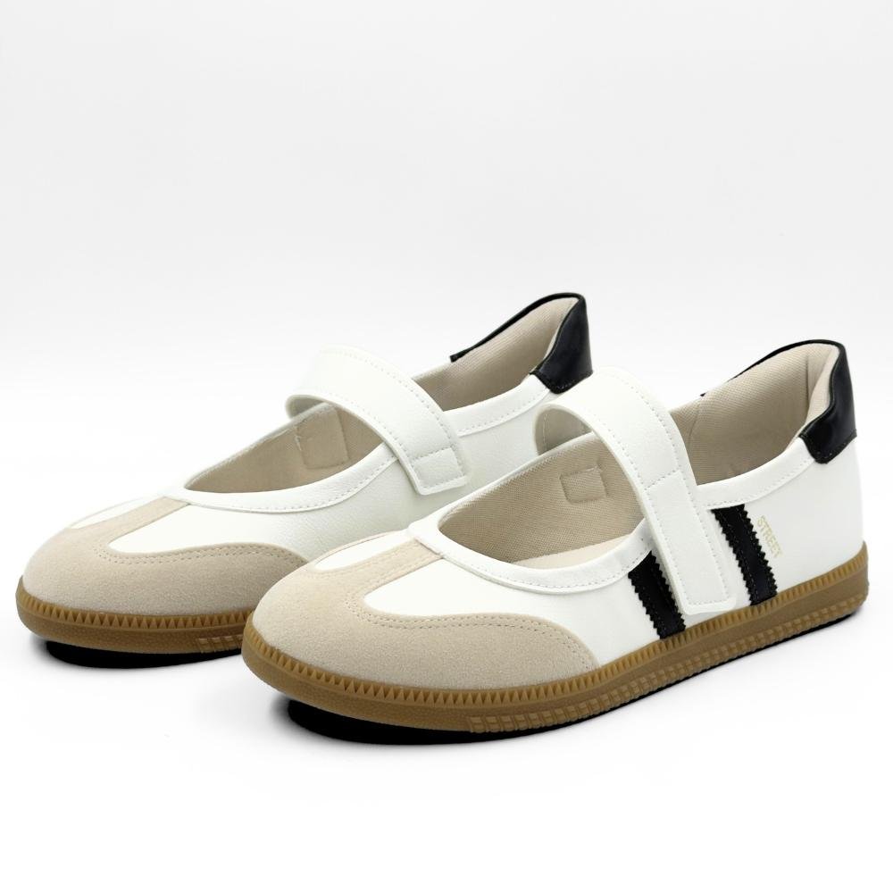 Tênis Sua Cia Casual Mary Jane Feminino Off White/Preto 2