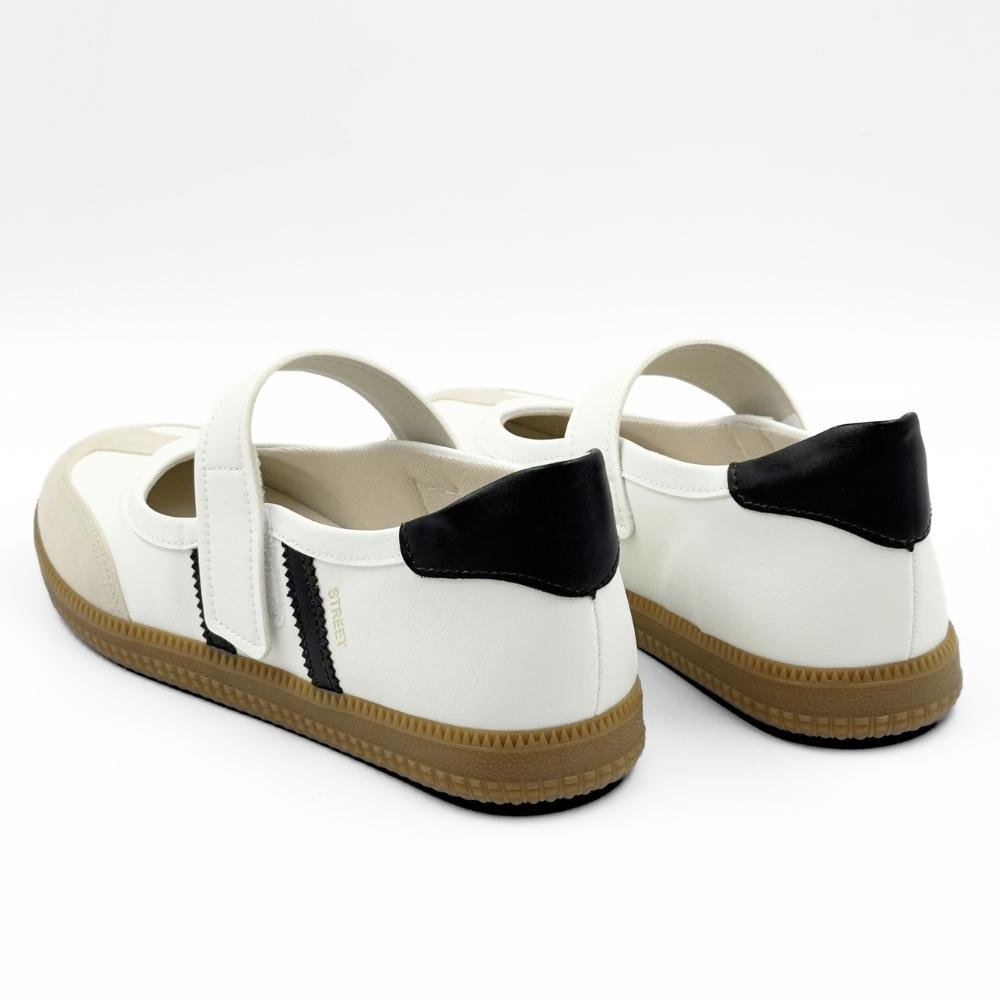 Tênis Sua Cia Casual Mary Jane Feminino Off White/Preto 3