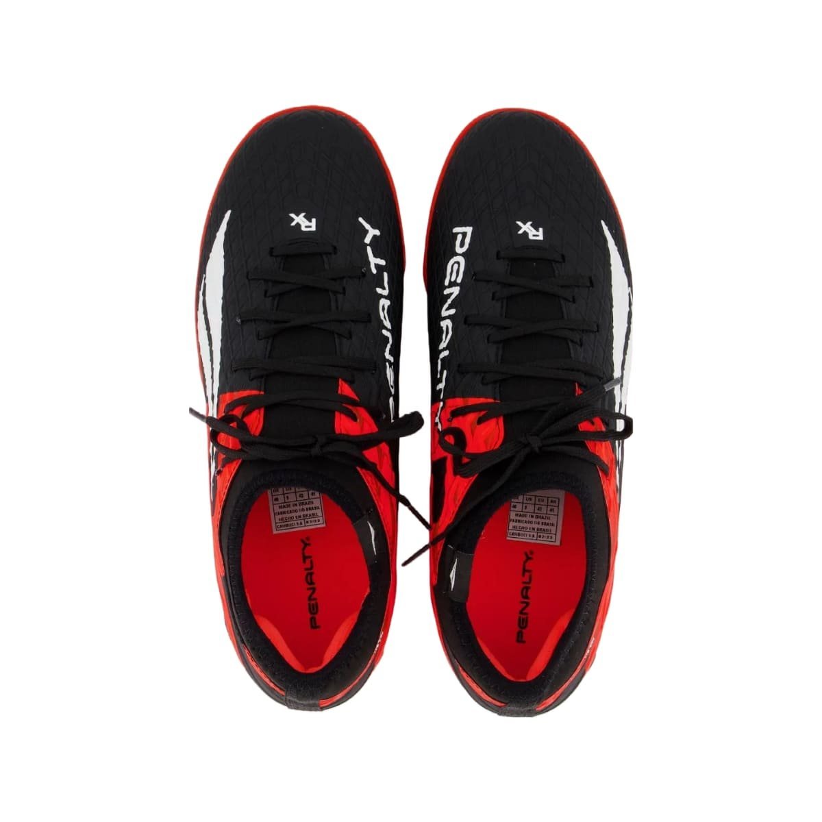 Chuteira Futsal Penalty Rx Locker Y-3 Masculino Preto e Laranja Preto/Laranja 4