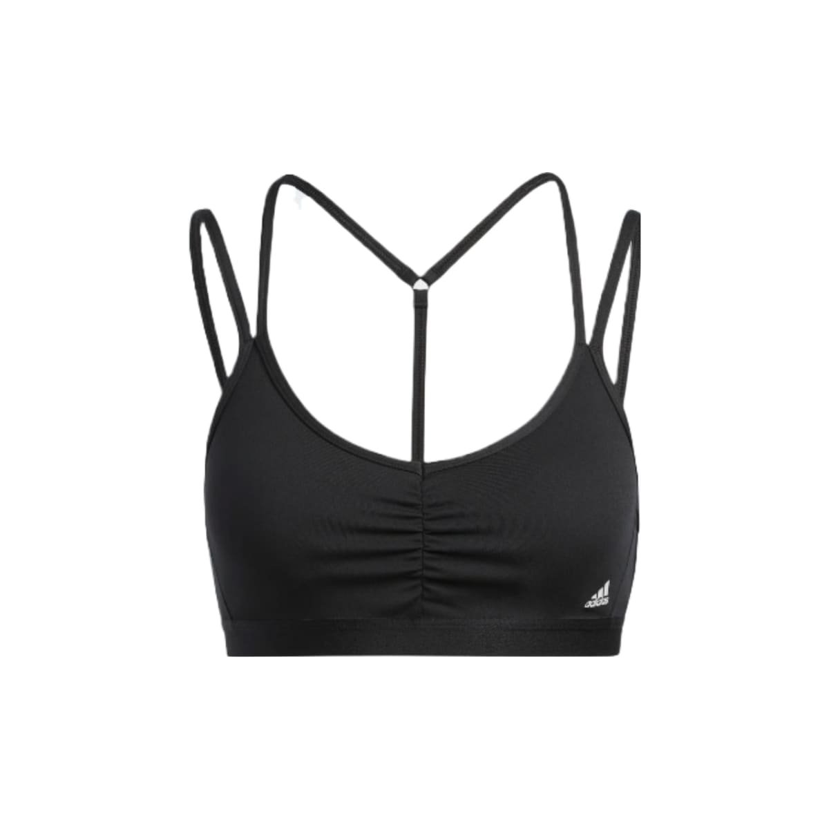 Top Adidas Yoga Essentials Suporte Feminino Preto Preto