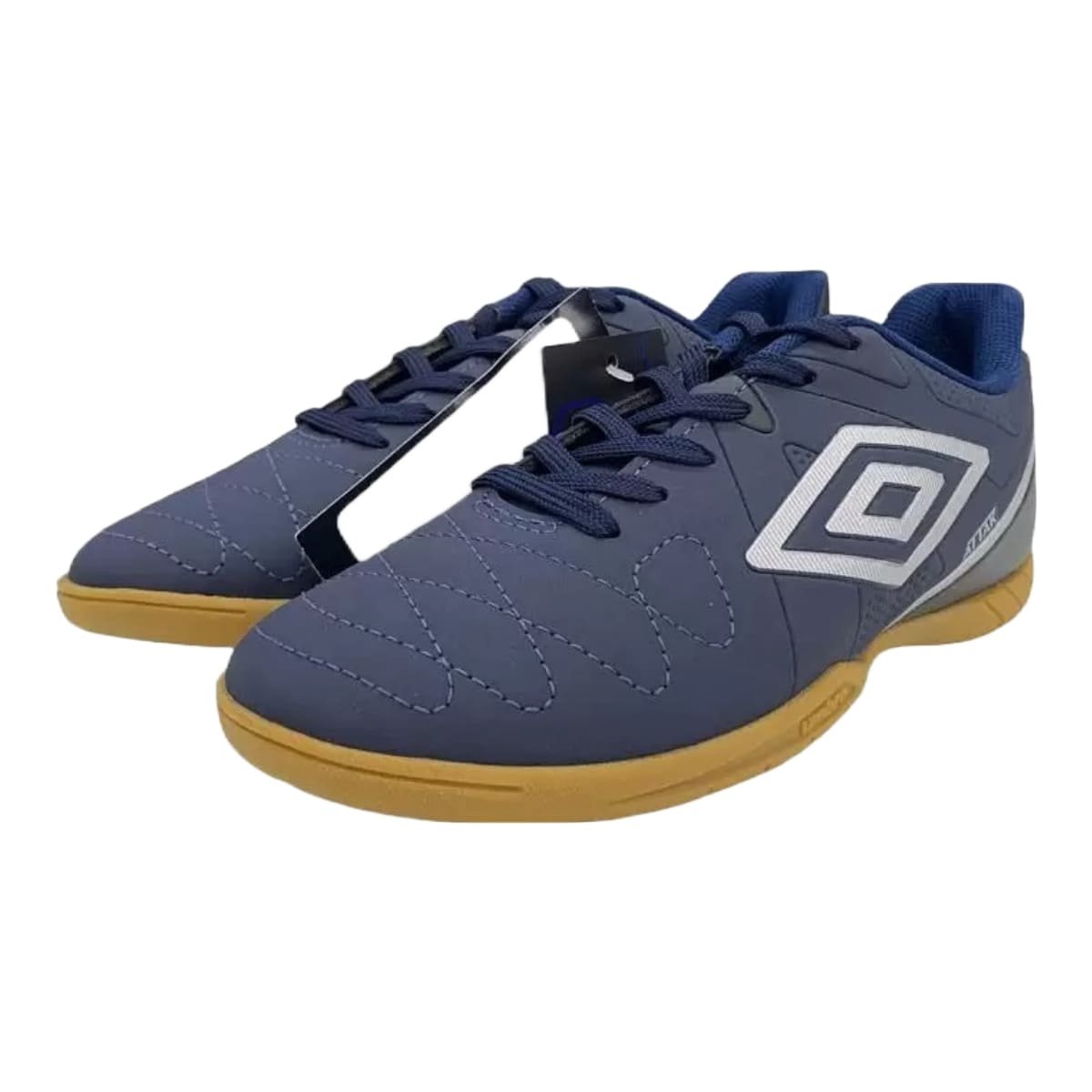 Chuteira Futsal Umbro Attak Eternal Masculino Azul Marinho e Prata Azul/Prata 4