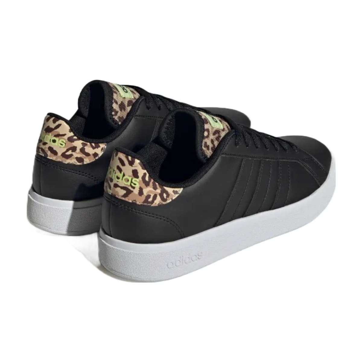 Tênis Adidas Grand Court Base 2.0 Feminino Preto e Estampado Preto 2