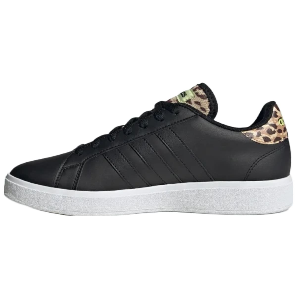 Tênis Adidas Grand Court Base 2.0 Feminino Preto e Estampado Preto 3