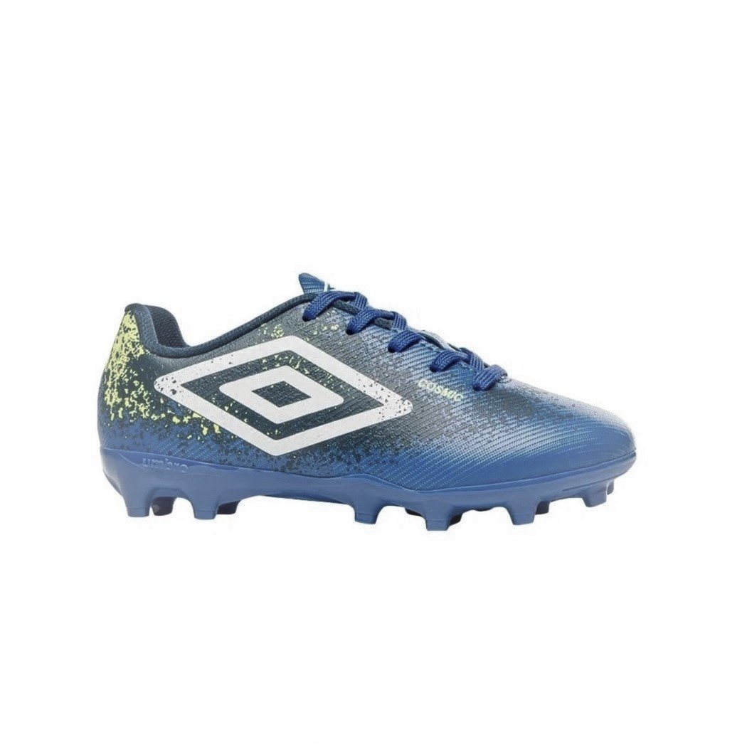 Chuteira Campo Umbro Cosmic Jr Infantil Marinho Azul 1