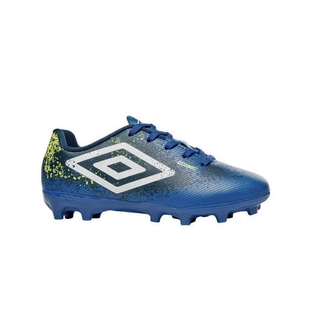 Chuteira Campo Umbro Cosmic Jr Infantil Marinho Azul 5
