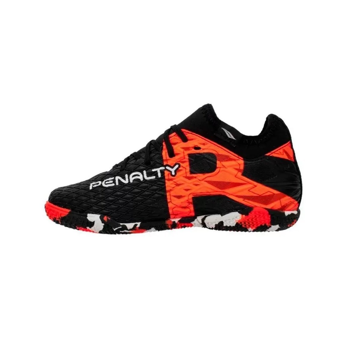 Chuteira Futsal Penalty RX Locker Y-3 Infantil Preto e Laranja Preto/Laranja 2