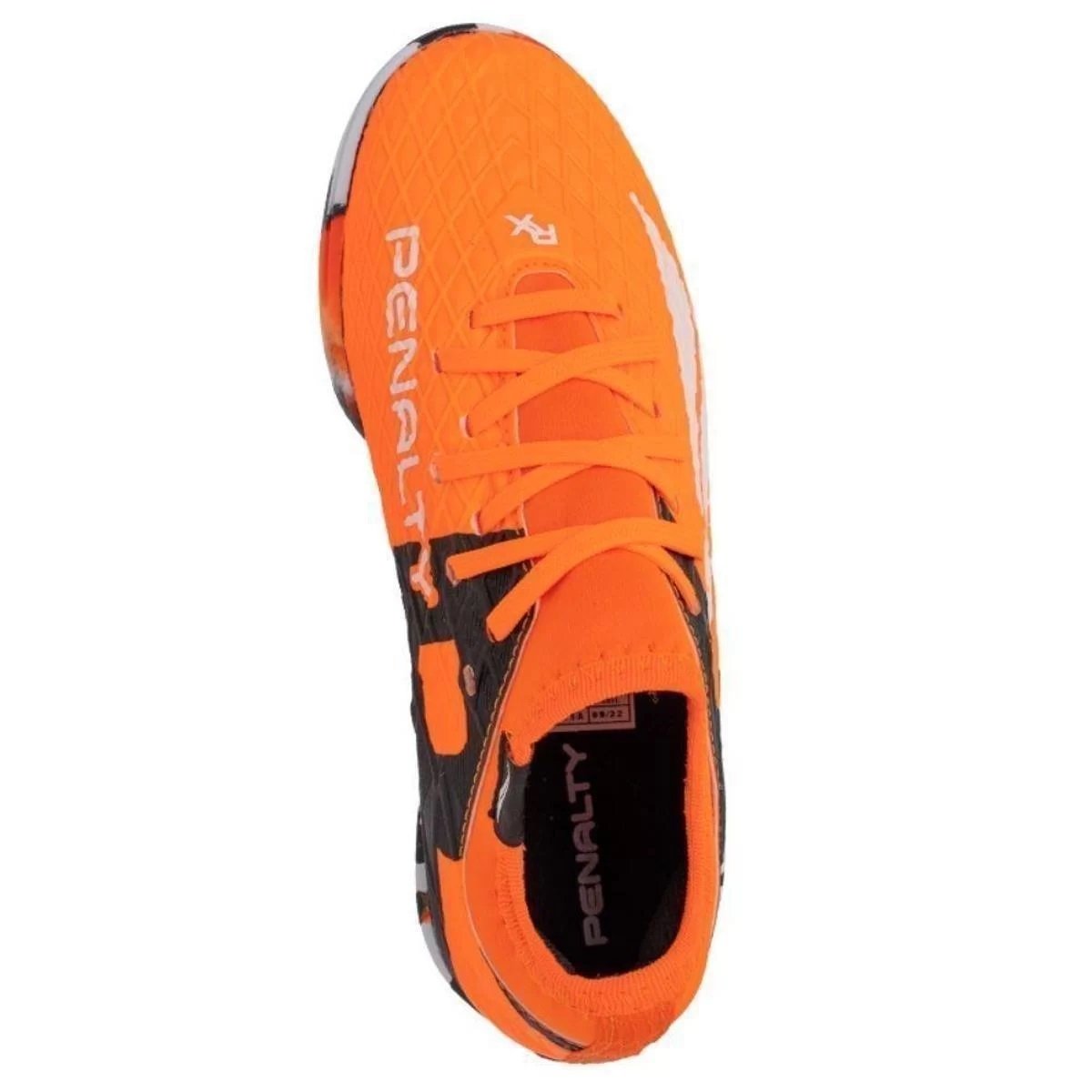 Chuteira Futsal Penalty RX Locker Y-3 Infantil Laranja e Preto Laranja 3