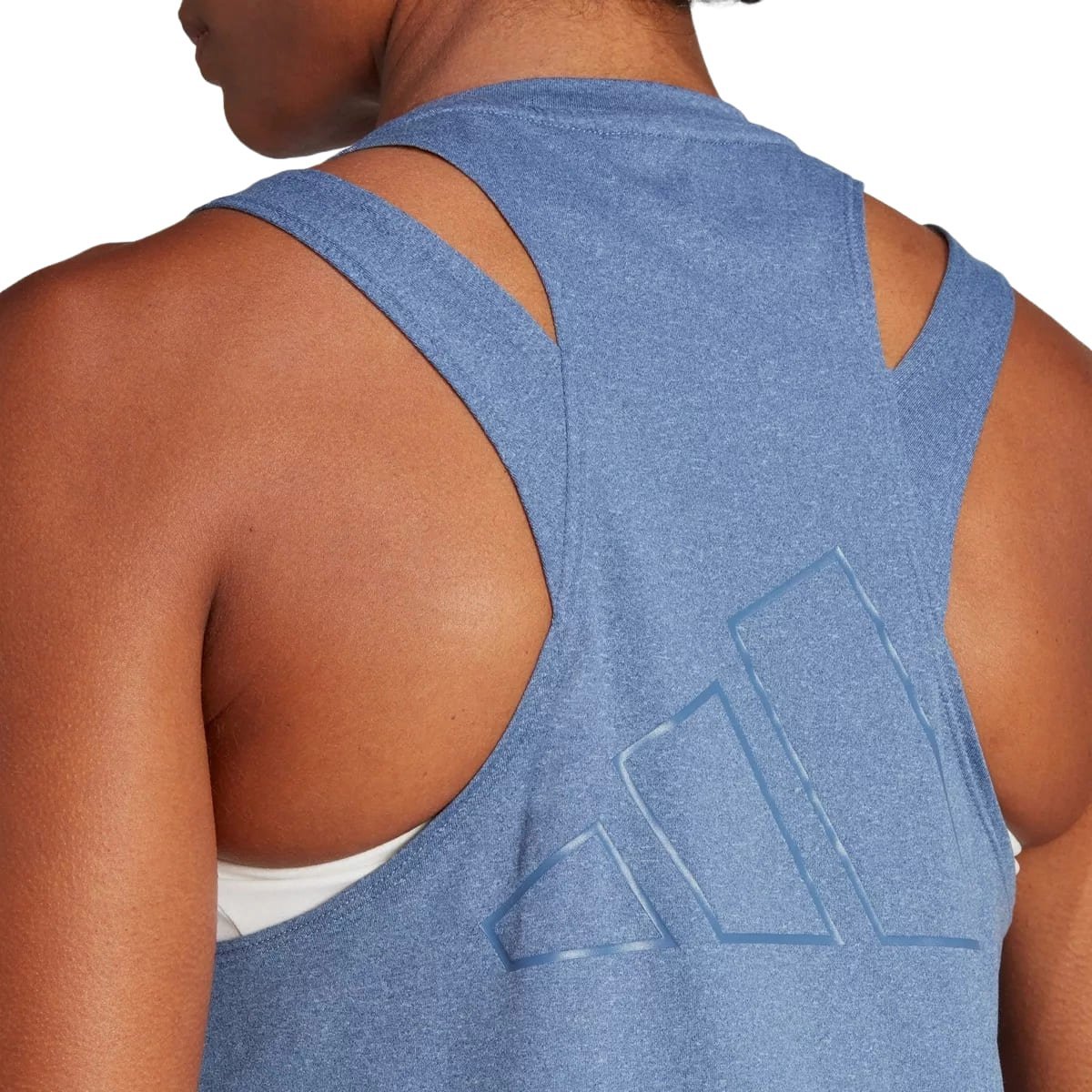 Regata Adidas Aeroready Essentials 3 Bar Feminino Marinho Azul 3