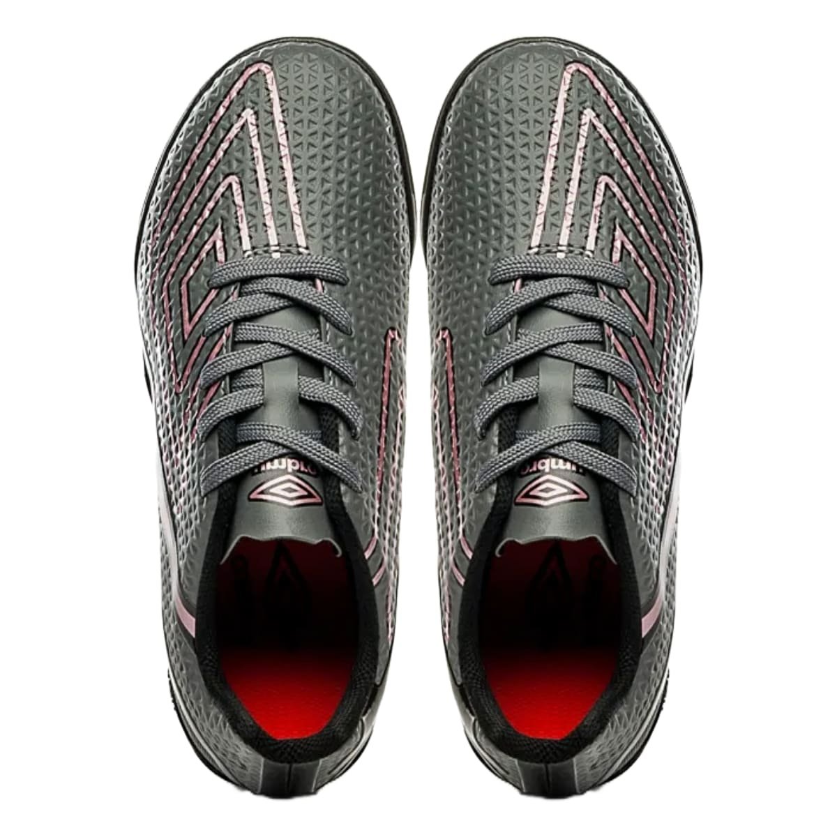 Chuteira Society Umbro Chrome Infantil Cinza Cinza 4