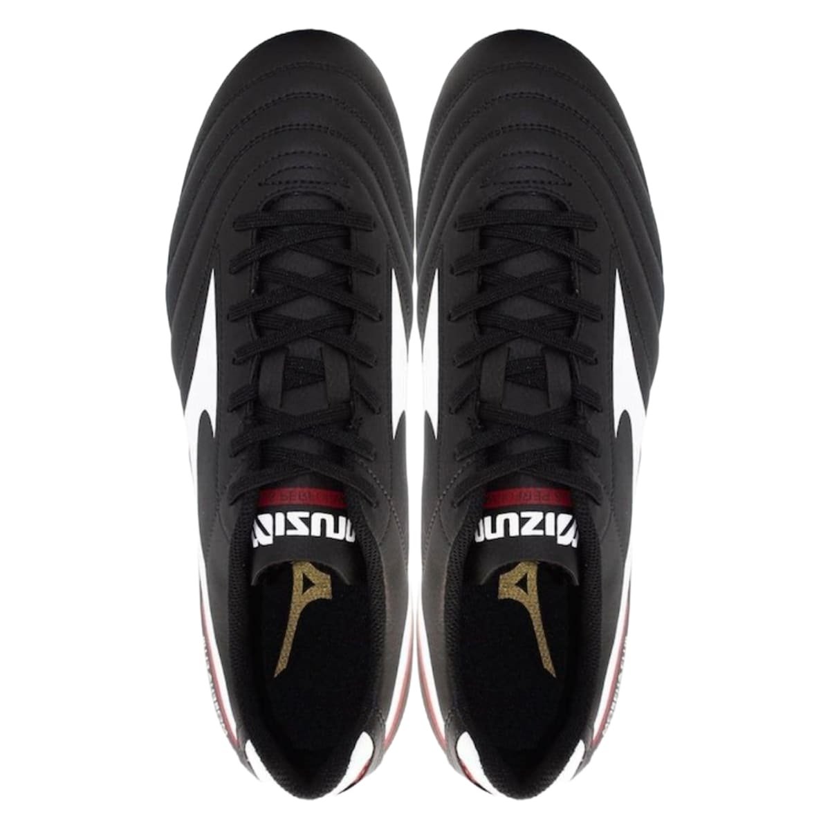 Chuteira Campo Mizuno Morelia Club Masculino Preto Preto 4