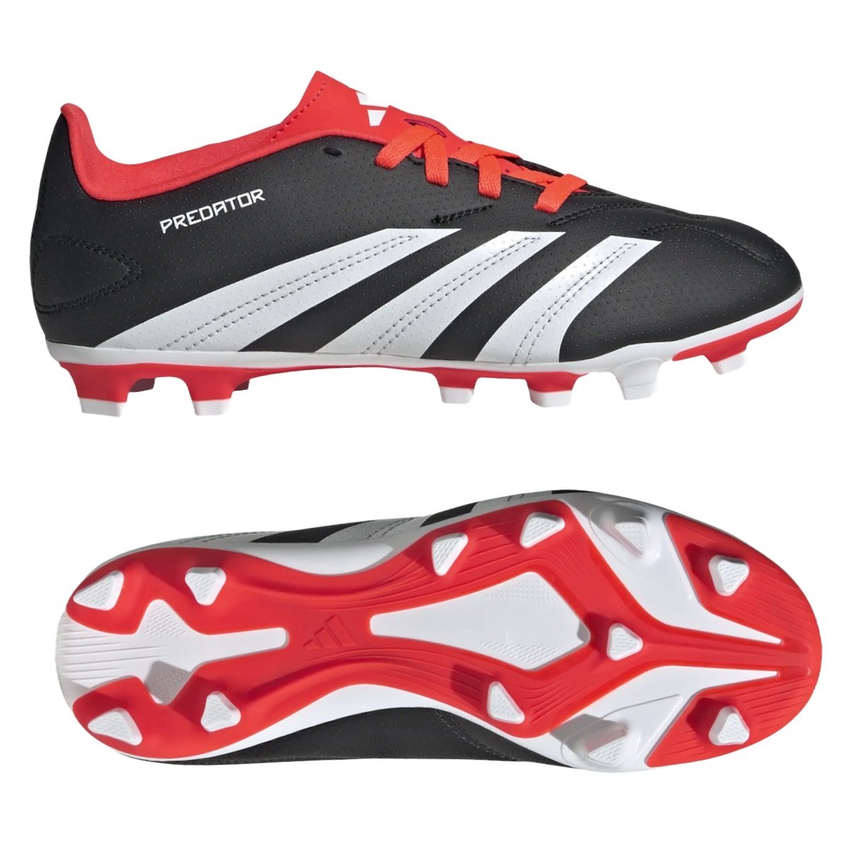 Chuteira Campo Adidas Predator Club Infantil Preto e Branco Preto 5