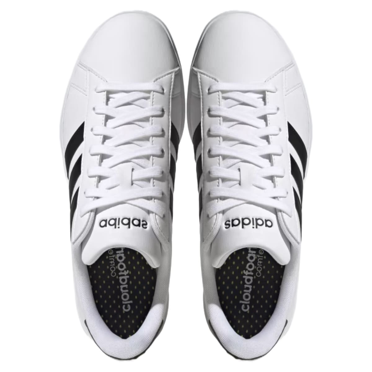 Tênis Adidas Grand Court 2.0 Masculino Branco e Preto Branco/Preto 4