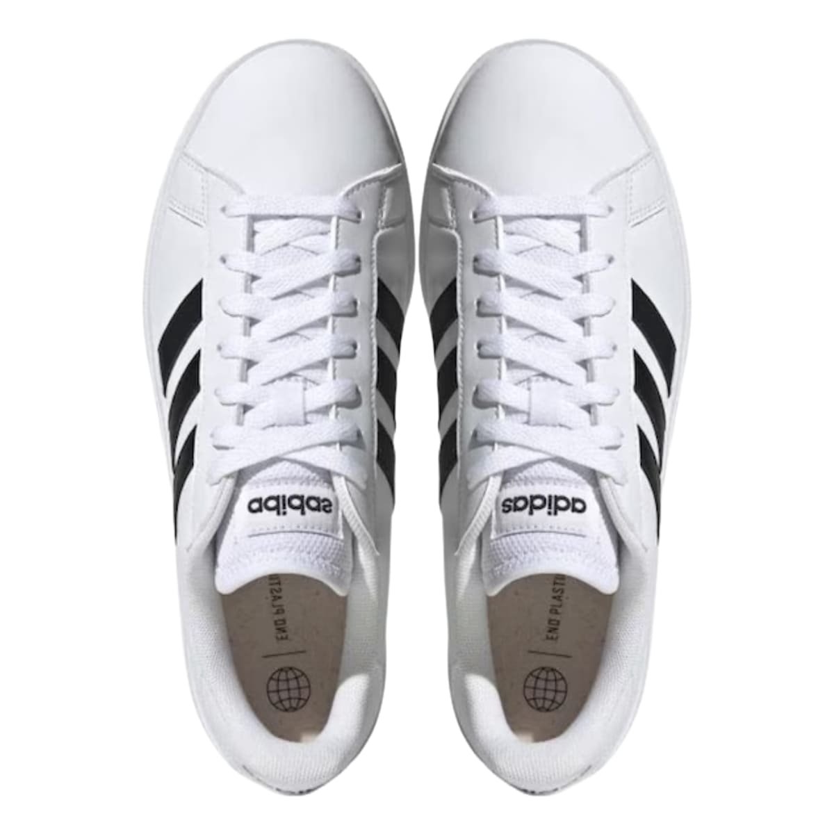 Tênis Adidas Grand Court Base 2.0 Masculino Branco e Preto Branco/Preto 4