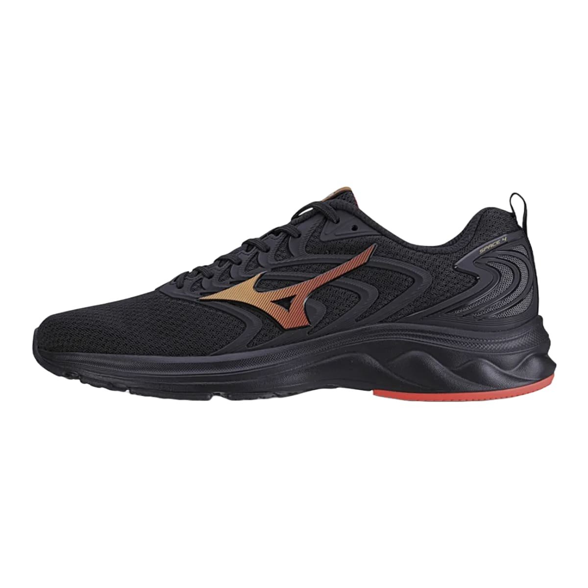Tênis Mizuno Space 4 Masculino Preto Preto 3