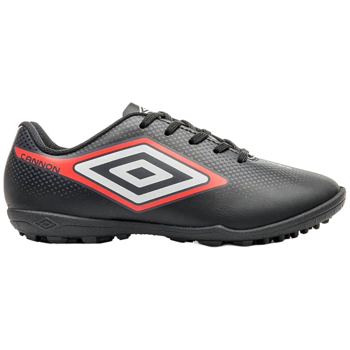 Chuteira Society Umbro Cannon Infantil Preto e Vermelho Preto/Vermelho 1