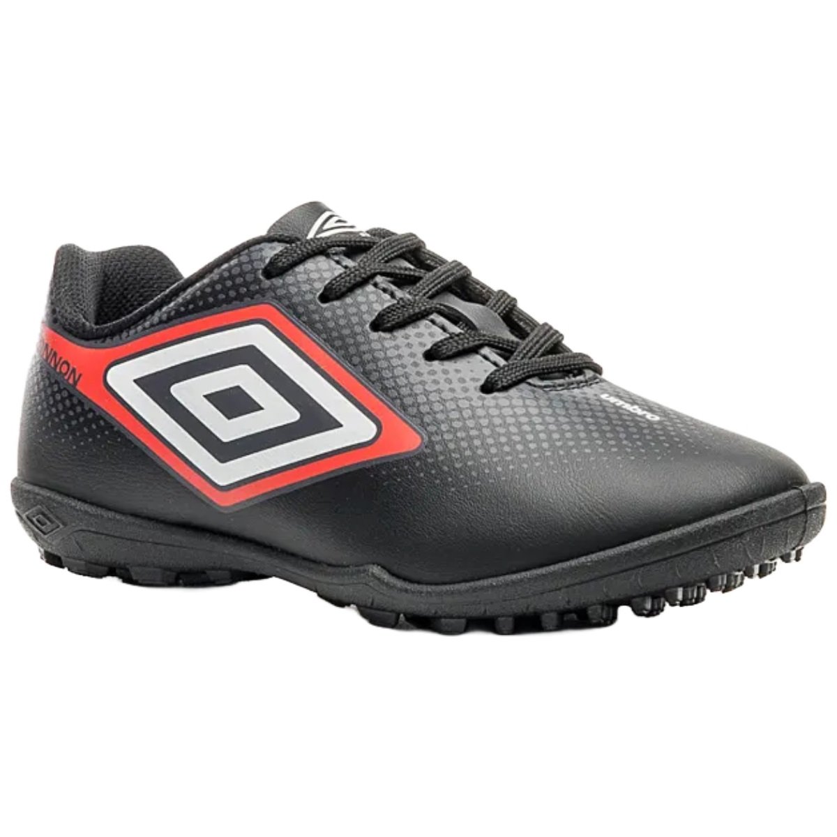 Chuteira Society Umbro Cannon Infantil Preto e Vermelho Preto/Vermelho 2
