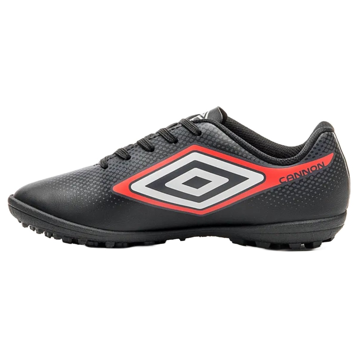 Chuteira Society Umbro Cannon Infantil Preto e Vermelho Preto/Vermelho 3
