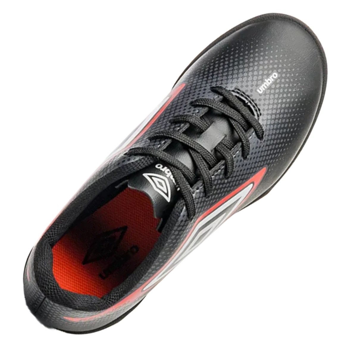 Chuteira Society Umbro Cannon Infantil Preto e Vermelho Preto/Vermelho 4