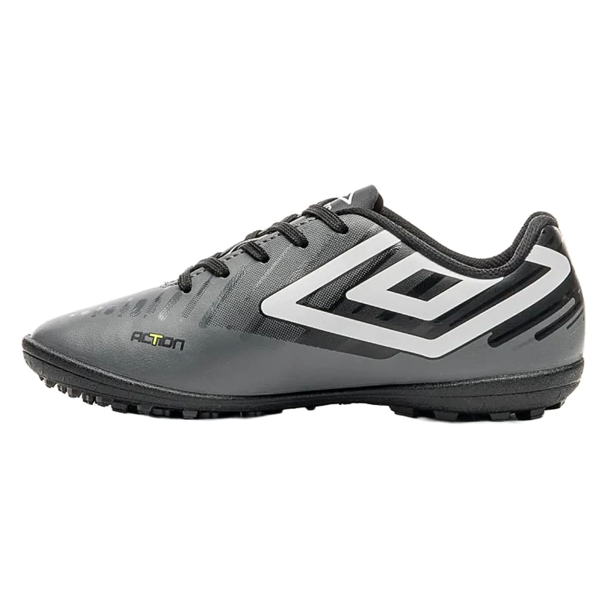 Chuteira Society Umbro Action Infantil Cinza Cinza 3