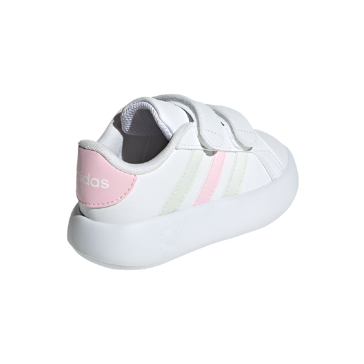 Tênis Adidas Grand Court 2.0 Infantil Branco e Rosa Branco/Rosa 4