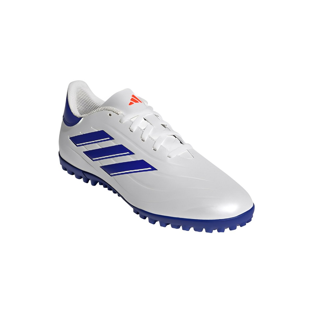 Chuteira Society Adidas Copa Pure 2 Club Masculino Branco e Azul