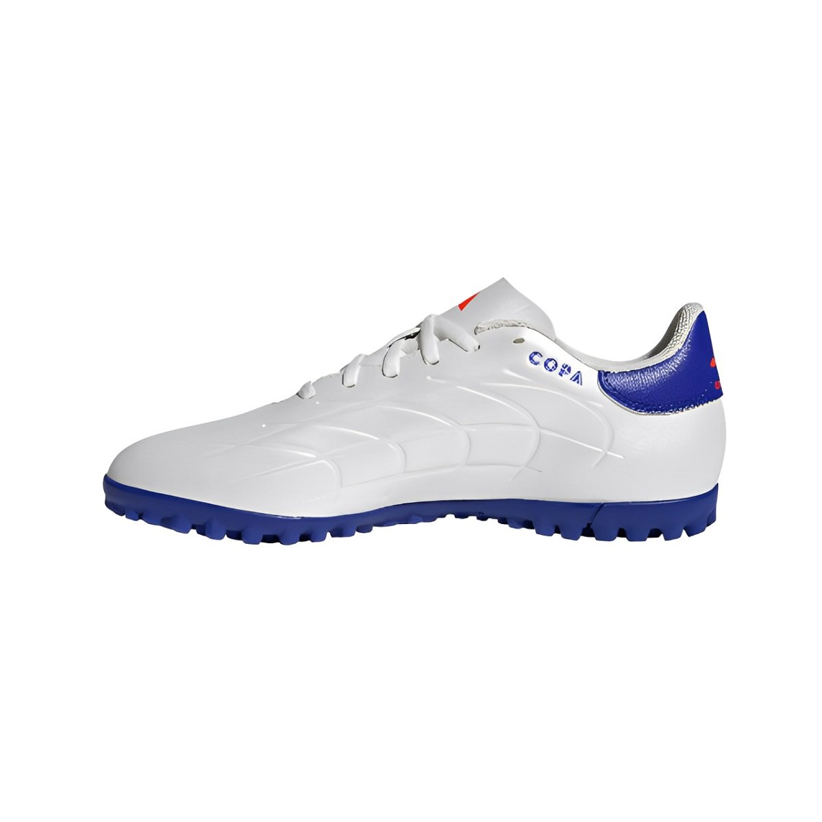 Chuteira Society Adidas Copa Pure 2 Club Masculino Branco e Azul