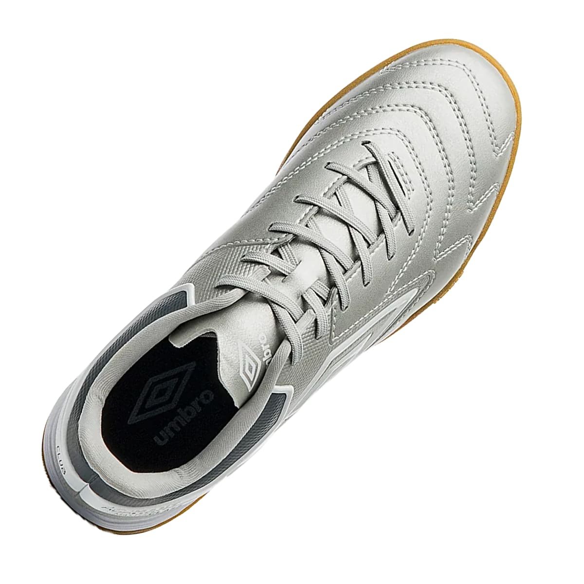 Chuteira Futsal Umbro Adamant Master Class Club Masculino Prata Prata 4
