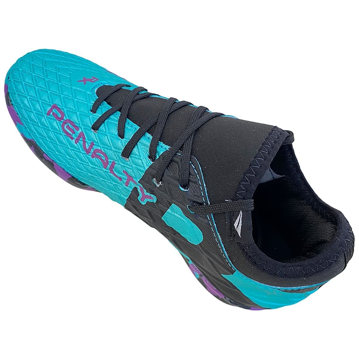Chuteira Society Penalty Rx Locker Y-3 Infantil Turquesa e Preto Azul/Preto 4