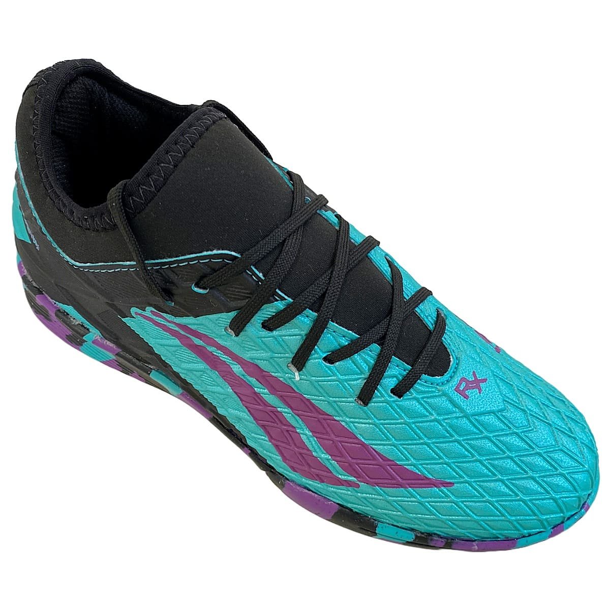 Chuteira Society Penalty Rx Locker Y-3 Infantil Turquesa e Preto Azul/Preto 3