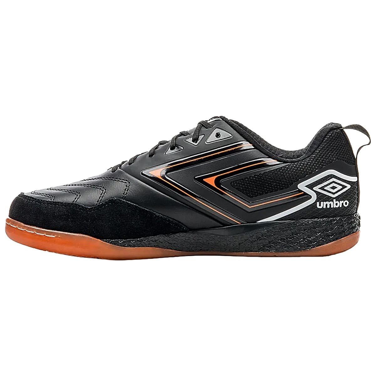 Chuteira Futsal Umbro Pro 5 Bump Masculino Preto e Laranja Preto/Laranja 3