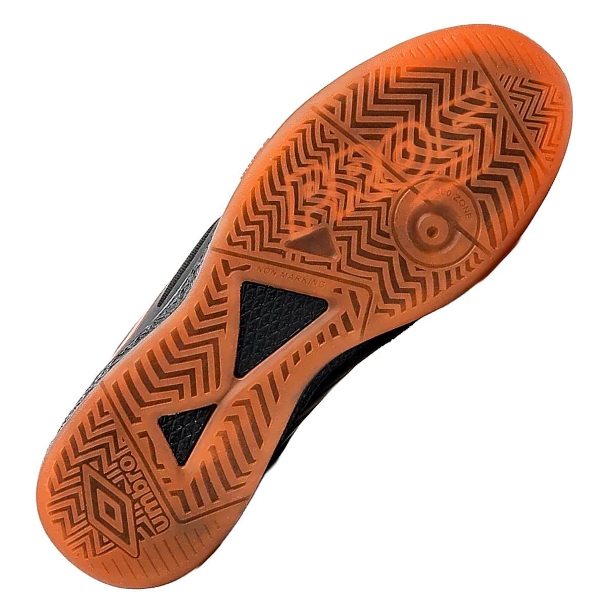 Chuteira Futsal Umbro Pro 5 Bump Masculino Preto e Laranja Preto/Laranja 5