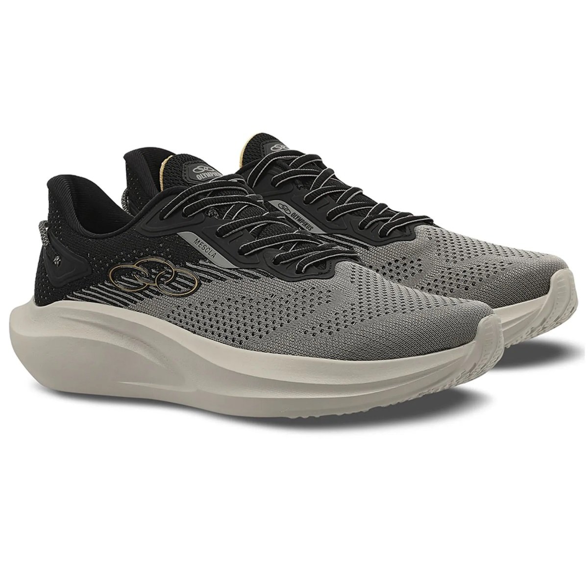 Tênis Olympikus Mescla Masculino Preto e Cinza Preto/Cinza 2