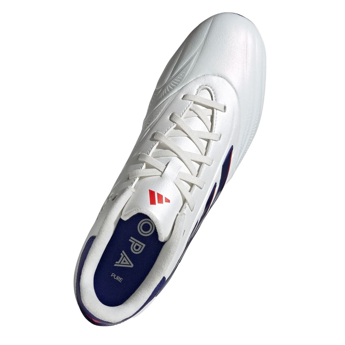 Chuteira Campo Adidas Copa Pure 23 League Masculino Branco e Azul