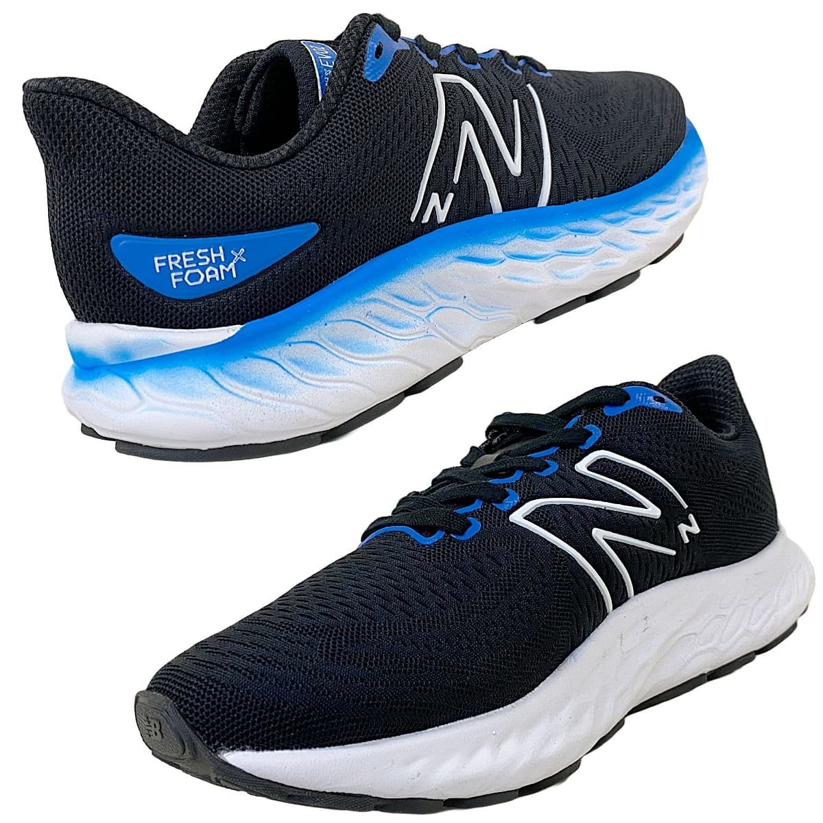 Tênis New Balance Fresh Foam X Evoz V3 Masculino Preto e Azul Azul 3