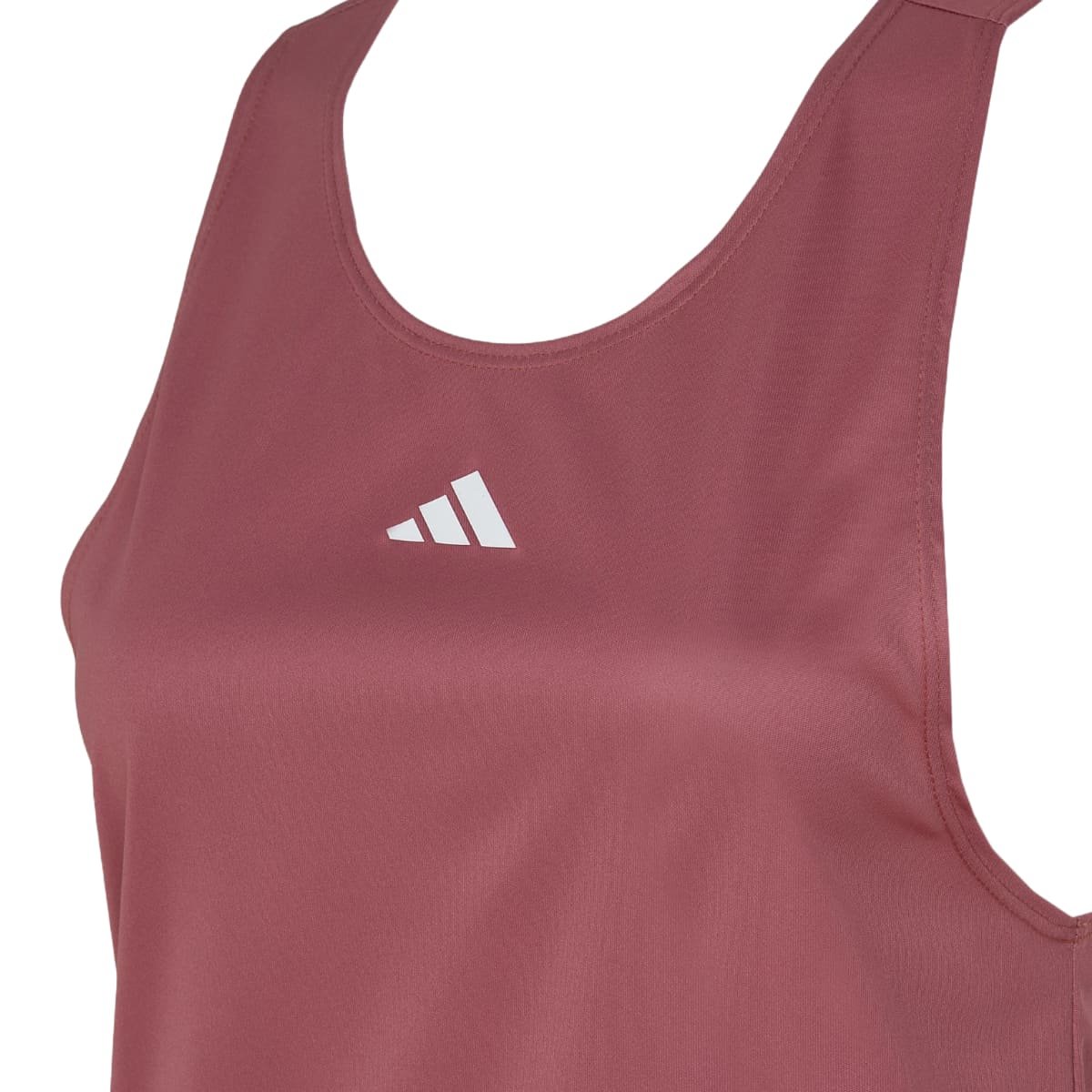 Regata Adidas Treino Básica Feminina Vinho Rosa 3