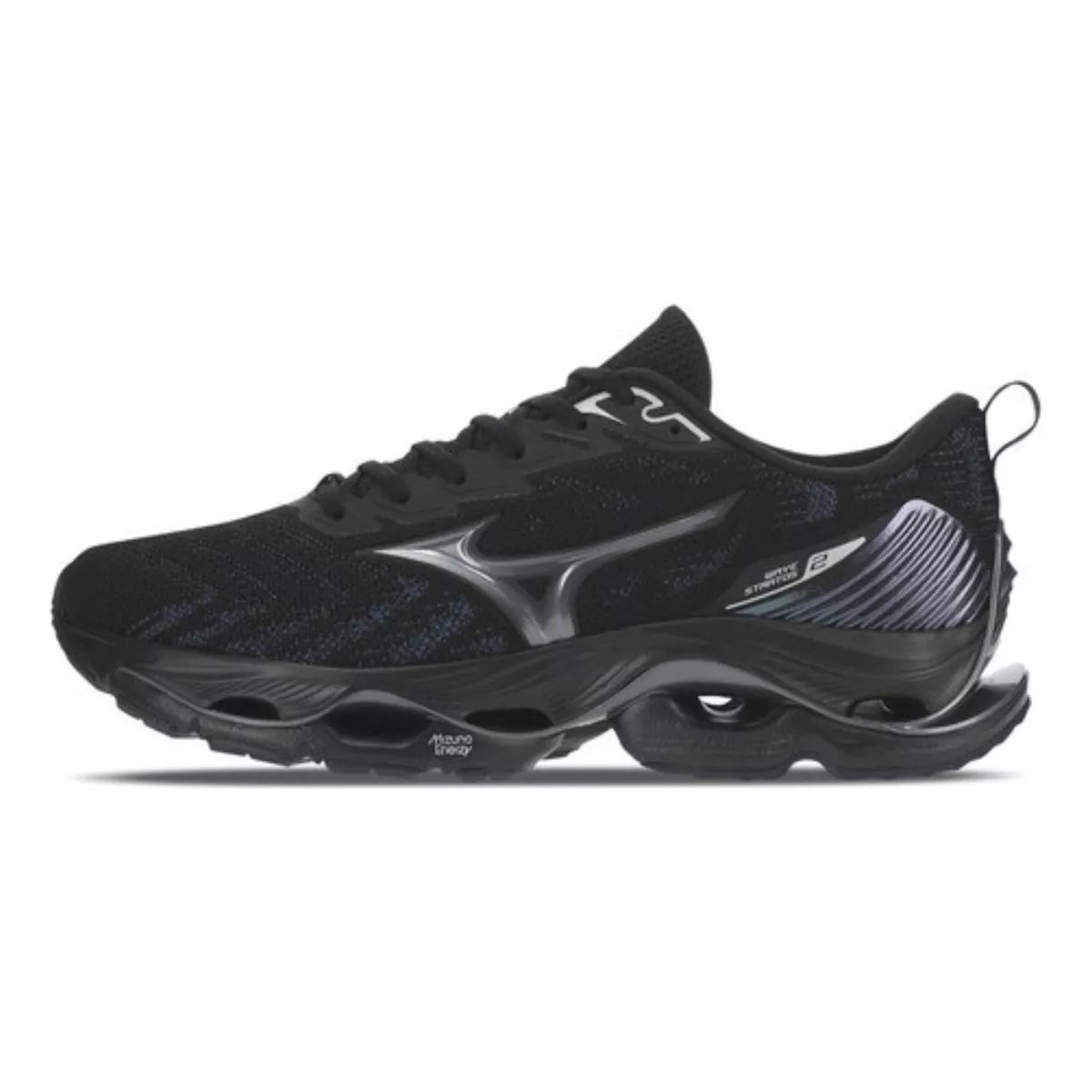 Tênis Mizuno Stratos 2 Masculino Preto Preto 3