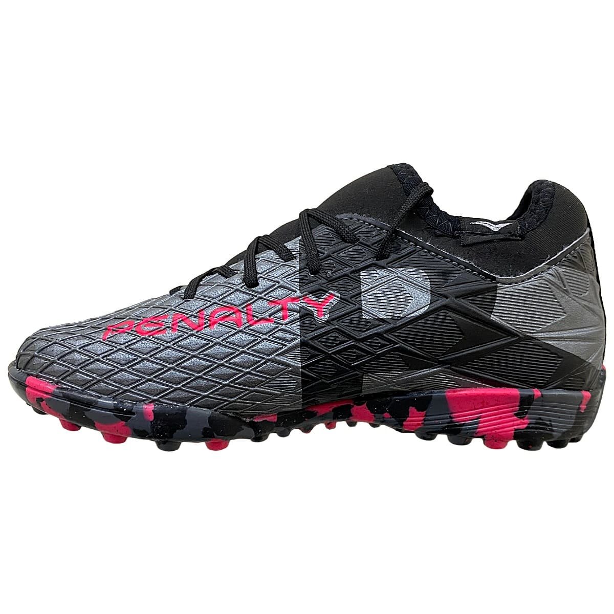 Chuteira Society Penalty Rx Locker Y-3 Infantil Cinza e Pink Cinza/Rosa 2