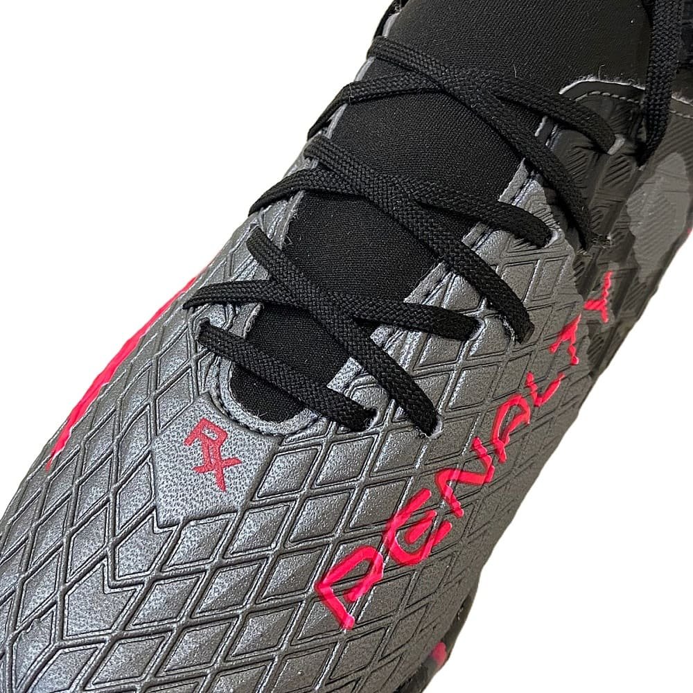 Chuteira Society Penalty Rx Locker Y-3 Infantil Cinza e Pink Cinza/Rosa 8