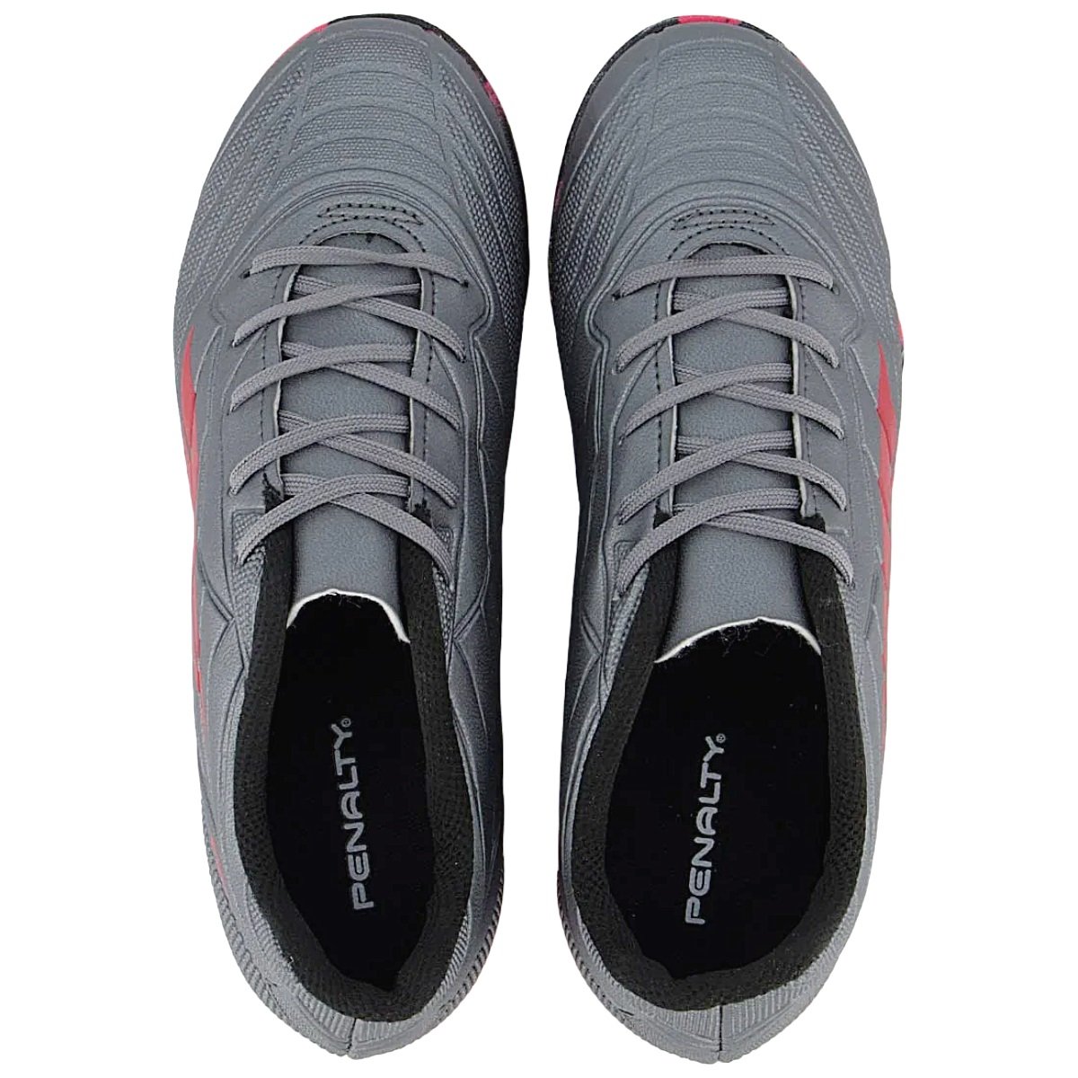 Chuteira Futsal Penalty Matis Kids XXI Infantil Cinza e Pink Cinza/Rosa 4