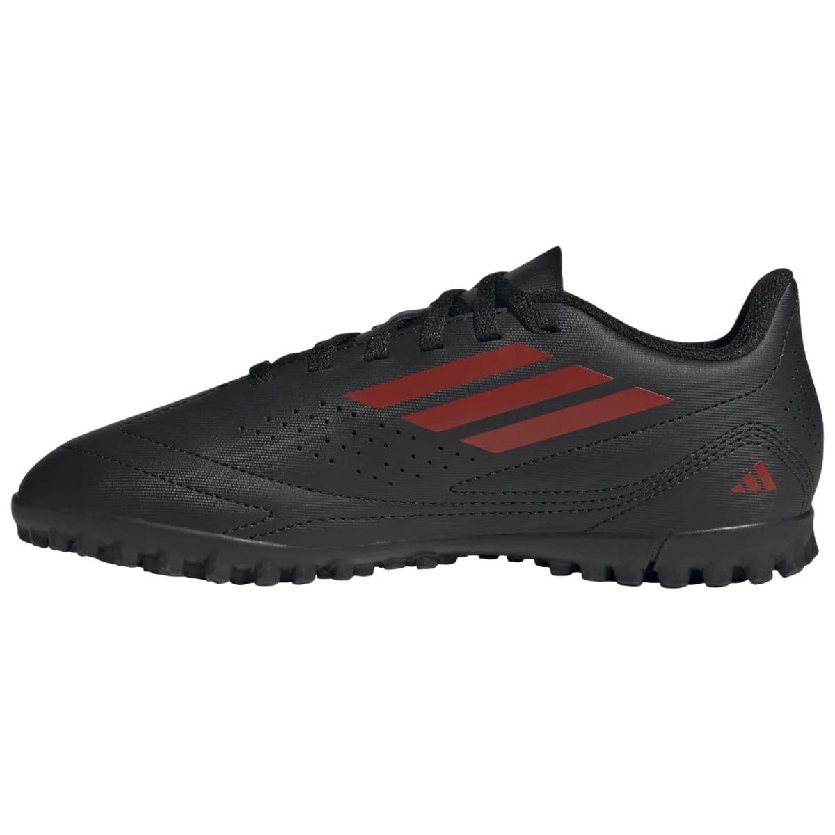 Chuteira Society Adidas Deportivo III Infantil Preto e Vermelho Preto 2