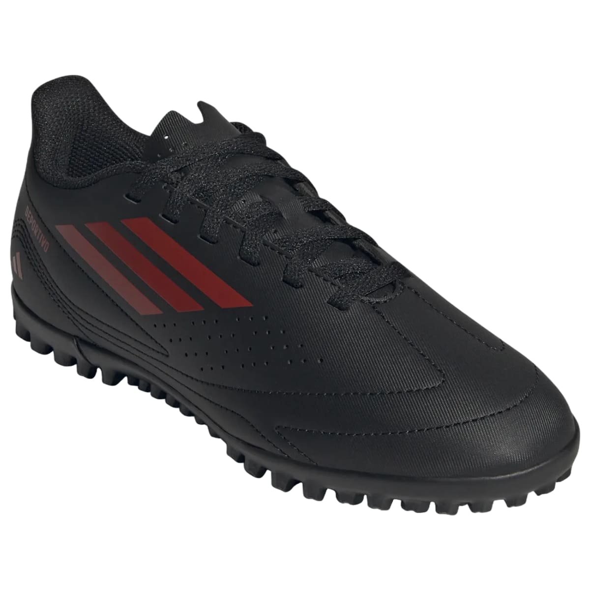 Chuteira Society Adidas Deportivo III Infantil Preto e Vermelho Preto 3