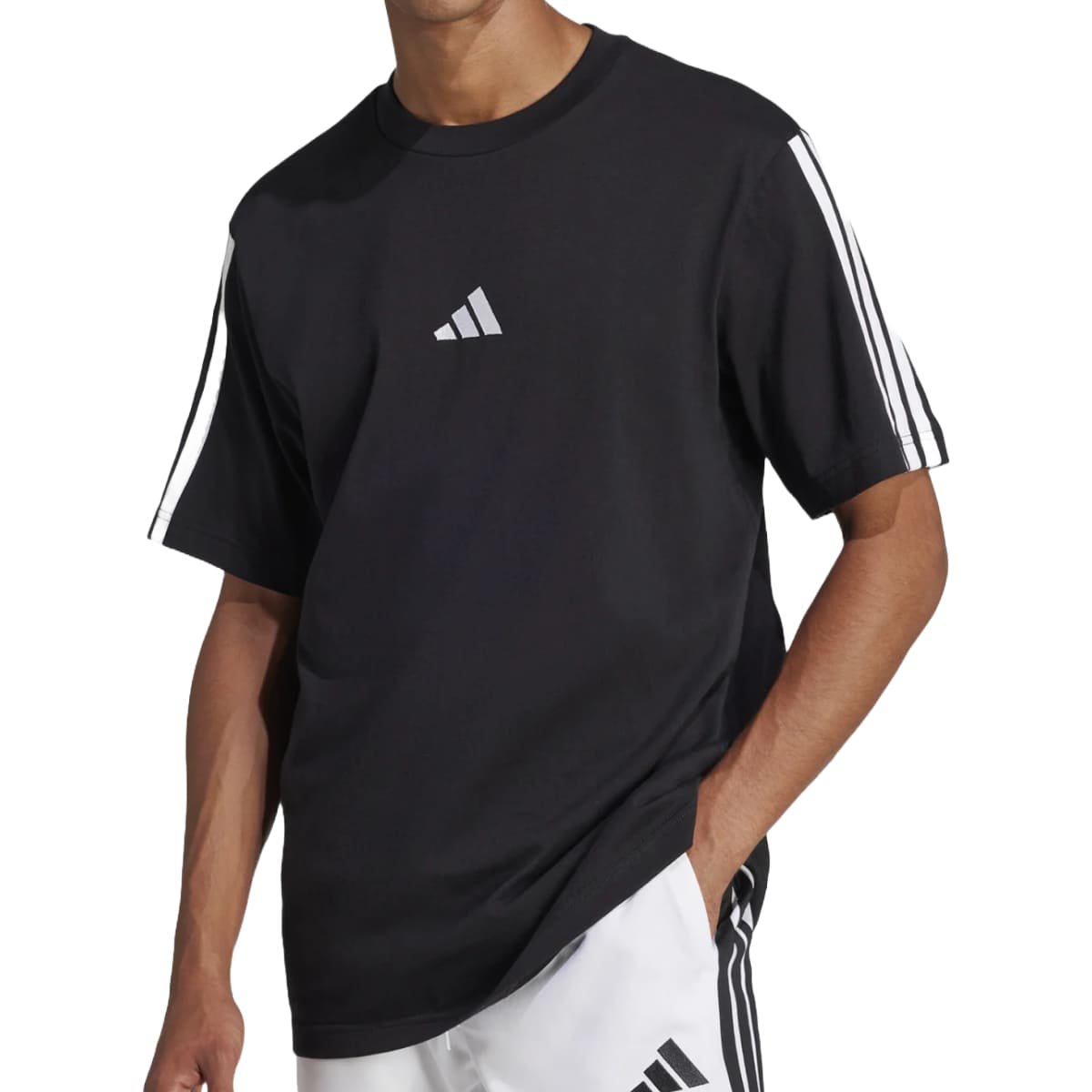 Camiseta Adidas 3 Stripes Masculino Preto 2