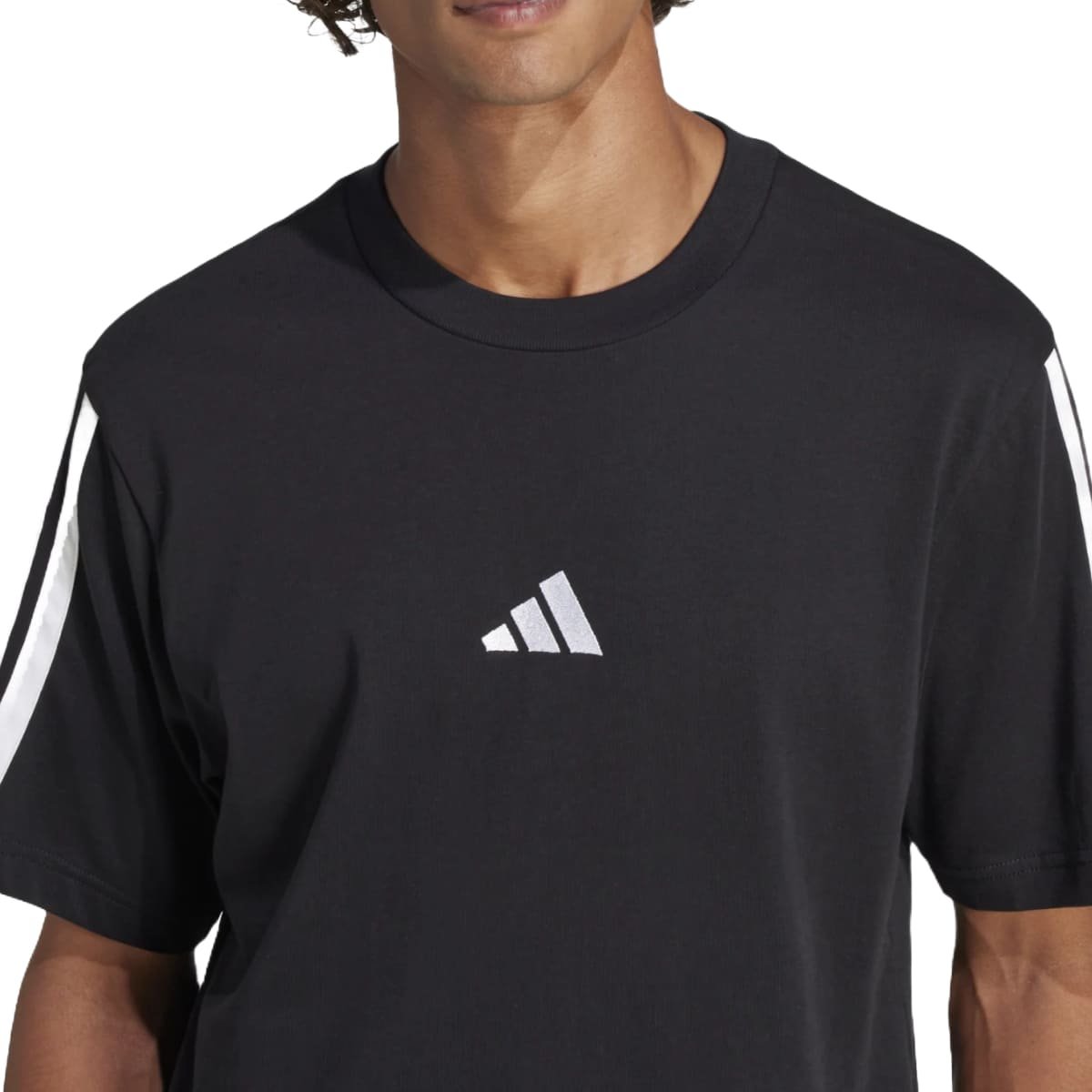 Camiseta Adidas 3 Stripes Masculino Preto 4