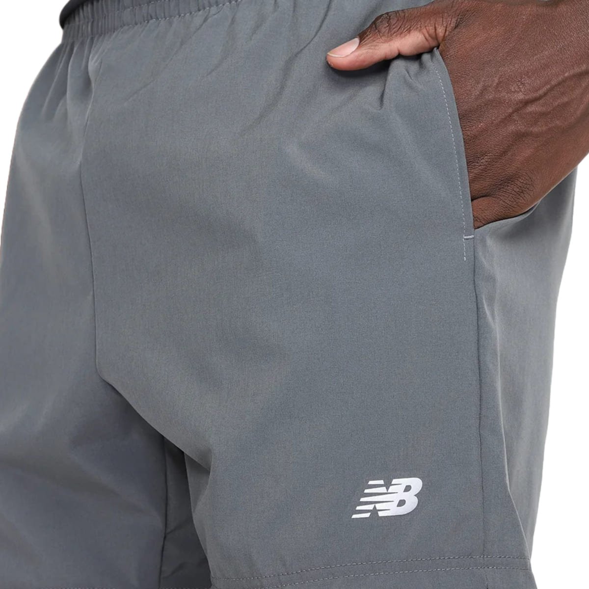 Shorts New Balance Sport Essentials 5 Masculino Cinza Cinza 3