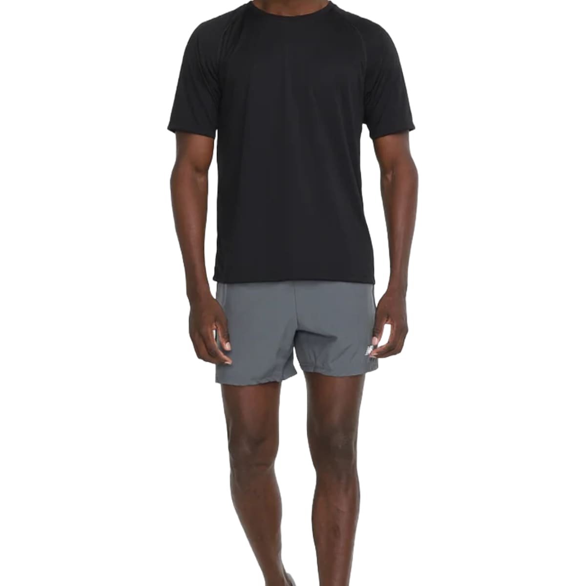 Shorts New Balance Sport Essentials 5 Masculino Cinza Cinza 4