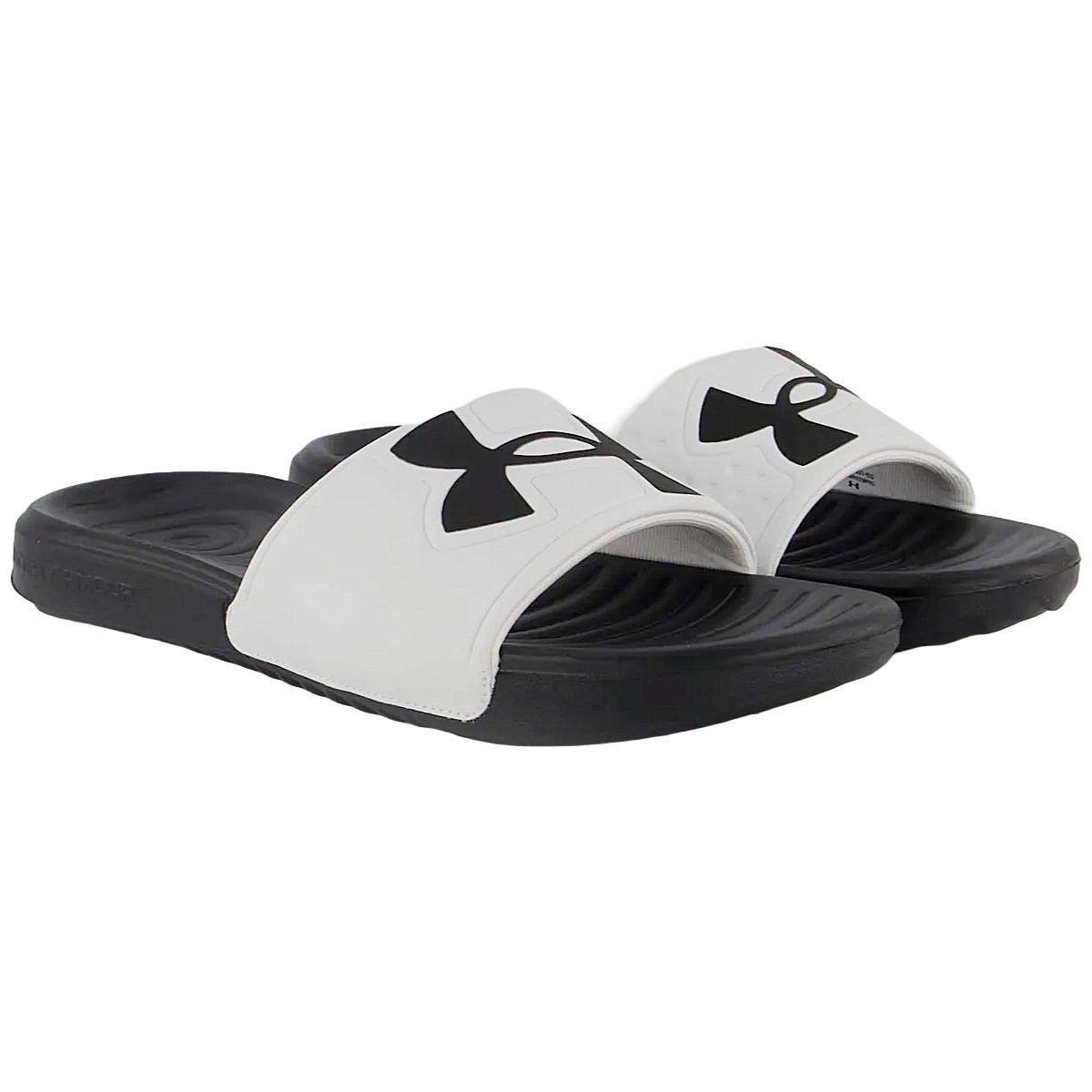 Chinelo Under Armour Ansa Light Masculino Preto e Branco Branco 4