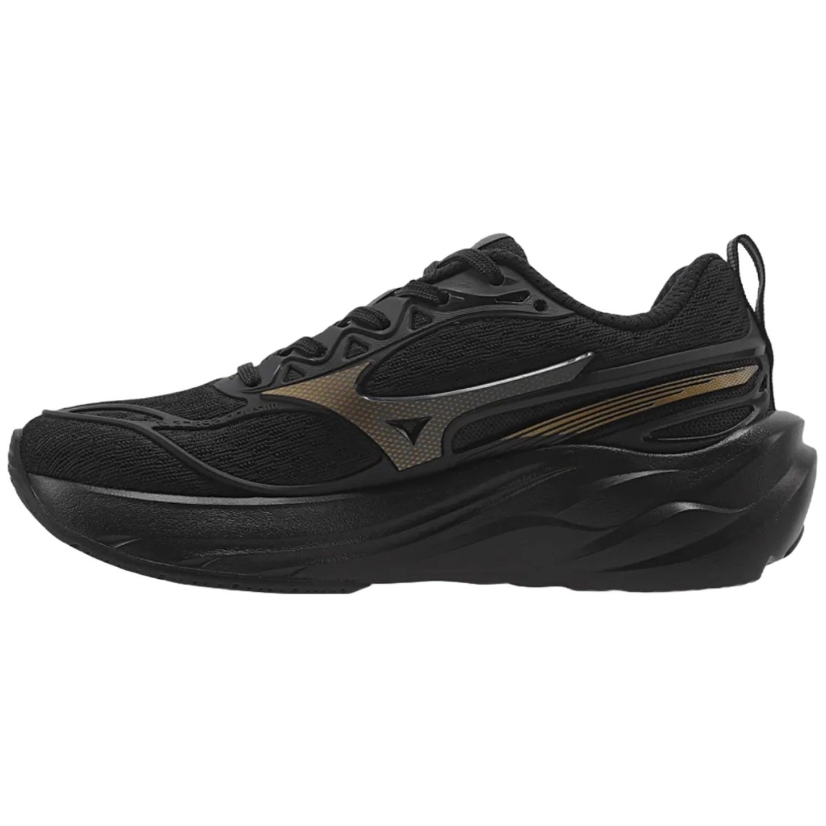 Tênis Mizuno Space 5 Infantil Preto Preto 2