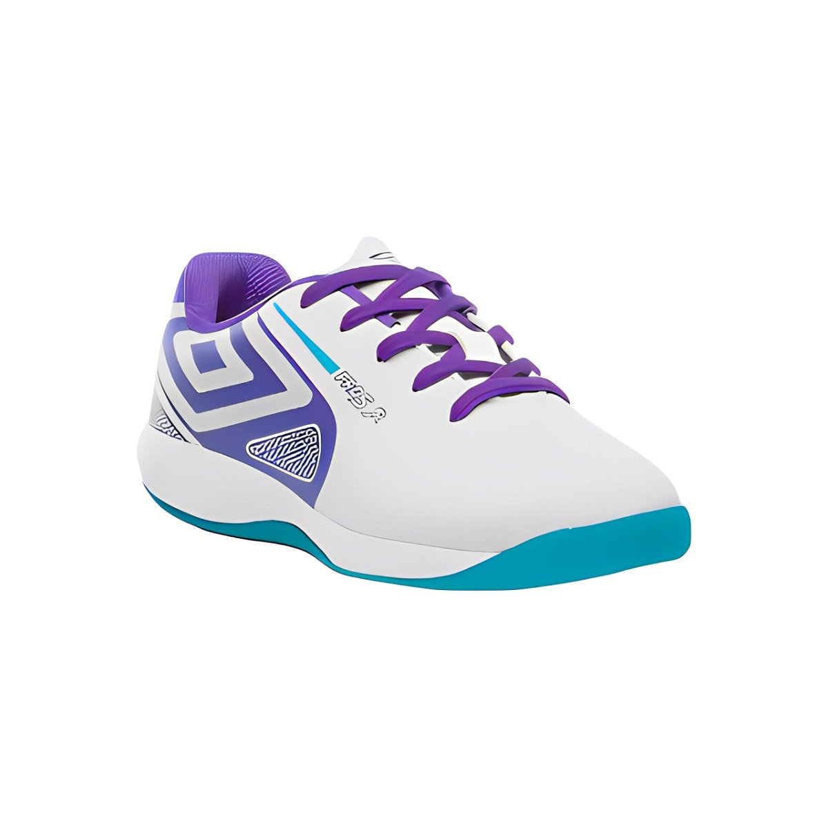 Chuteira Futsal Umbro Pro 5 Infantil Branco e Roxo Branco 2