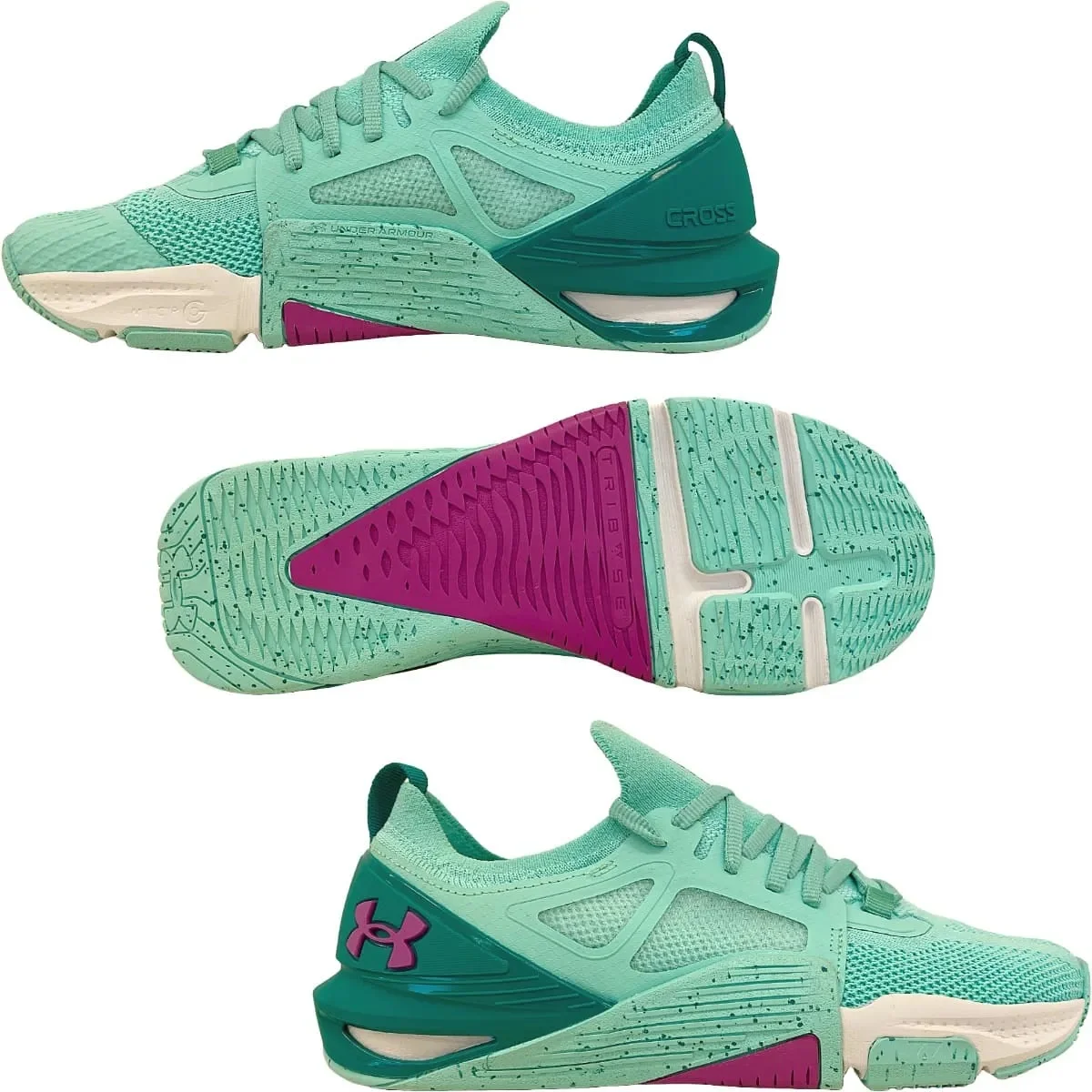 Tênis Under Armour Tribase Cross 2 Feminino Verde Água Verde 8