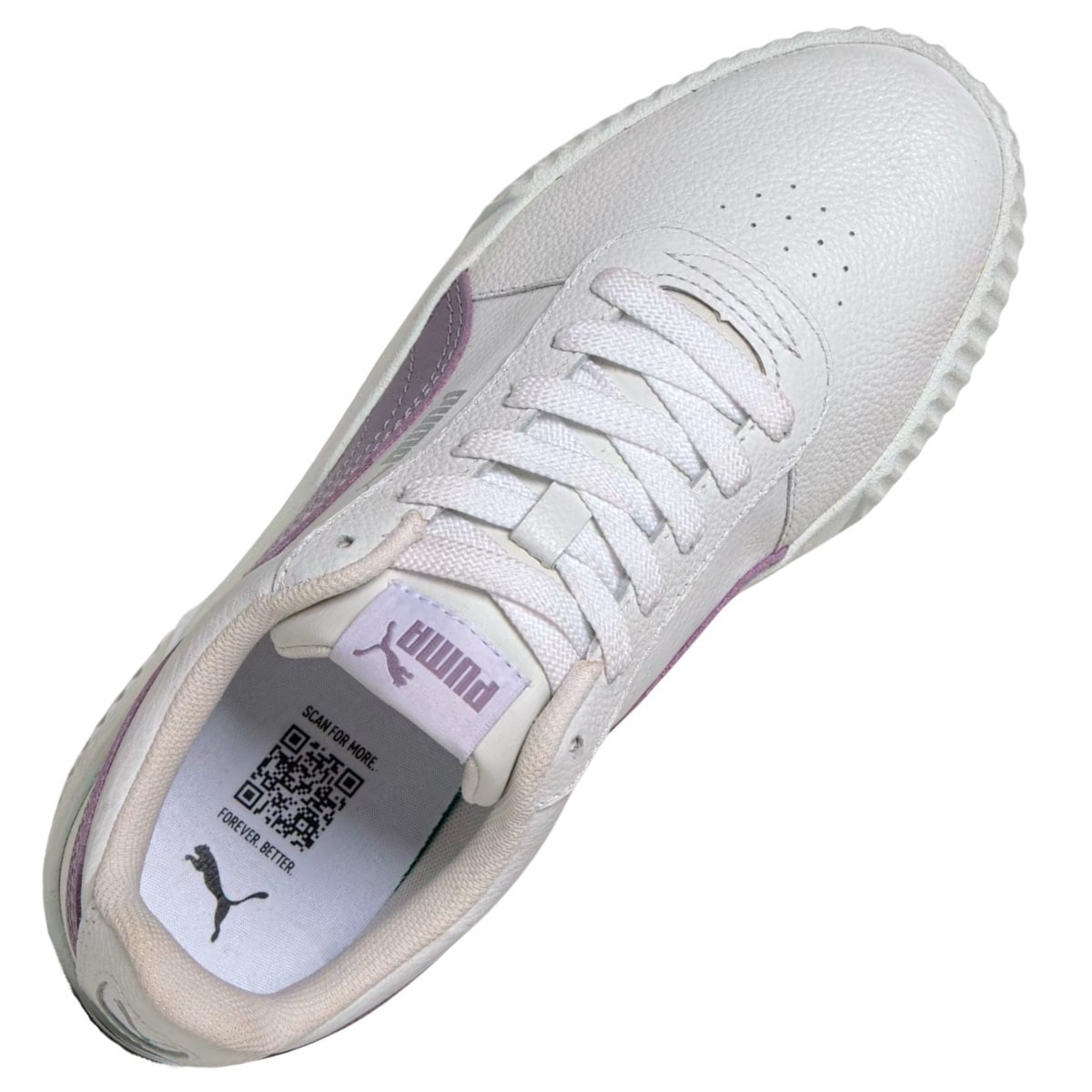 Tênis Puma Carina L Feminino Branco e Lilás Branco 3